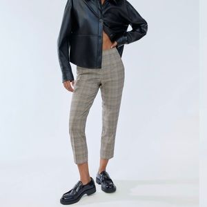 Aritzia Babaton Conan Plaid Ankle Cut Pant